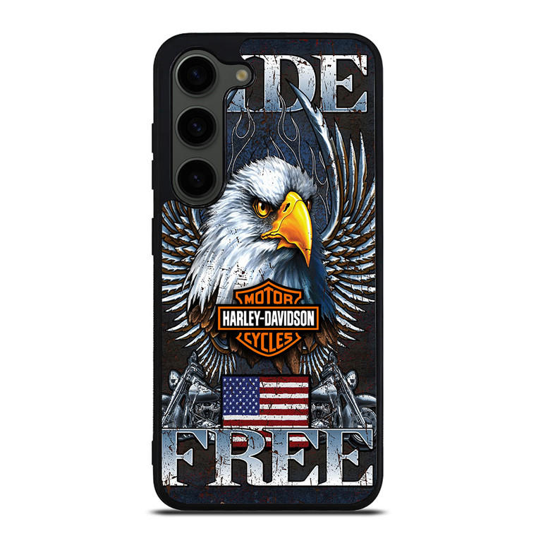 HARLEY DAVIDSON FREE RIDE EAGLE Samsung Galaxy S23 Plus Case Cover