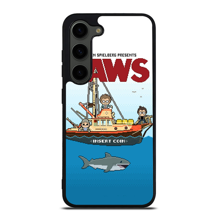 JAWS LOGO 8 BIT Samsung Galaxy S23 Plus Case Cover