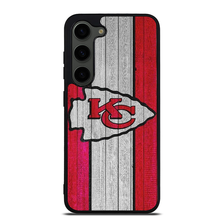 KANSAS CITY CHIEFS WOODEN LOGO Samsung Galaxy S23 Plus Case Cover