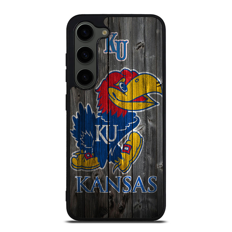 KANSAS JAYHAWKS WOODEN LOGO Samsung Galaxy S23 Plus Case Cover