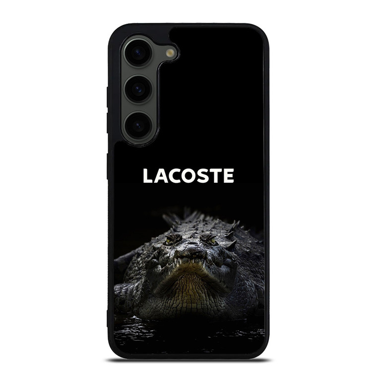 LACOSTE CROCODILE BLACK Samsung Galaxy S23 Plus Case Cover