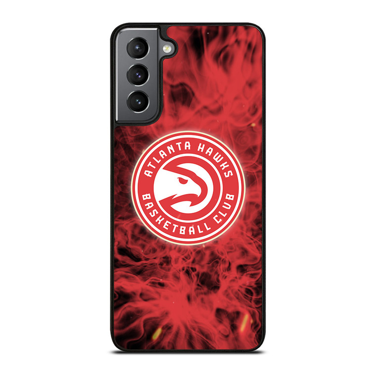 ATLANTA HAWKS BASKETBALL NBA FIRE Samsung Galaxy S21 Plus Case Cover