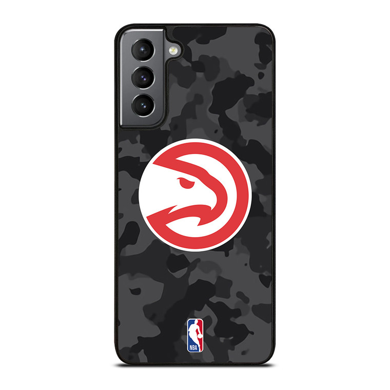 ATLANTA HAWKS BLACK CAMO Samsung Galaxy S21 Plus Case Cover