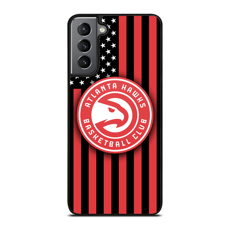 ATLANTA HAWKS NBA USA FLAG Samsung Galaxy S21 Plus Case Cover