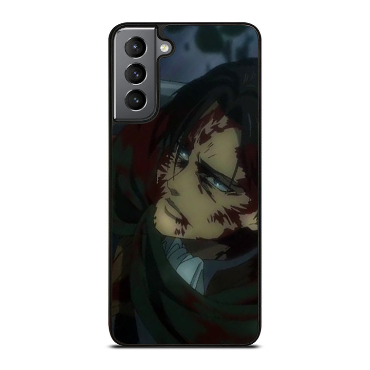 ATTACK ON TITAN LEVI ACKERMAN FIGHT Samsung Galaxy S21 Plus Case Cover