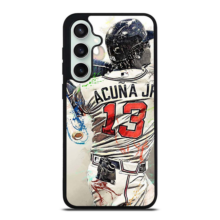 ATLANTA BRAVES ACUNA JR 13 BASEBALL Samsung Galaxy S23 FE Case Cover ATLANTA BRAVES ACUNA JR 13 BASEBALL Samsung Galaxy S23 FE Case Cover