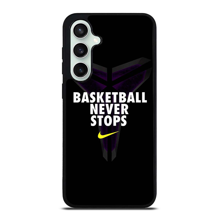 BASKETBALL NEVER STOPS BLACK MAMBA Samsung Galaxy S23 FE Case Cover