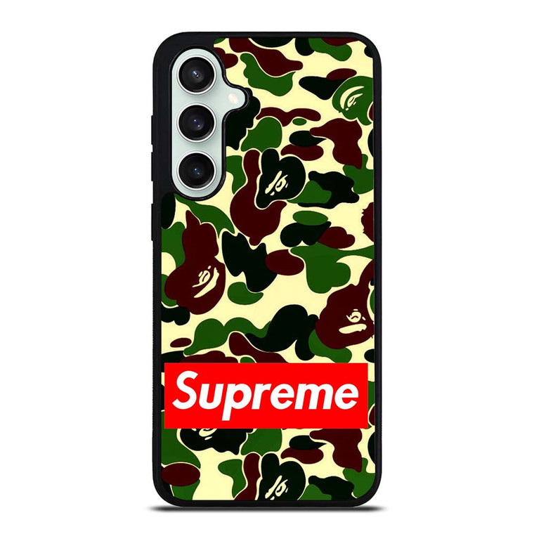 CAMO BAPE SUPREME Samsung Galaxy S23 FE Case Cover