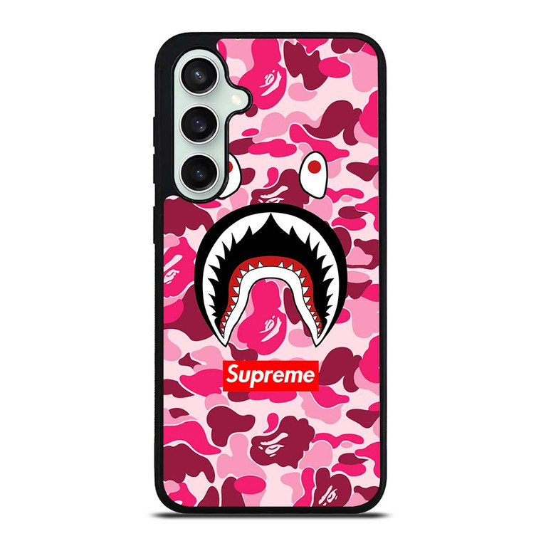 CAMO BATHING APE SUPREME PINK Samsung Galaxy S23 FE Case Cover