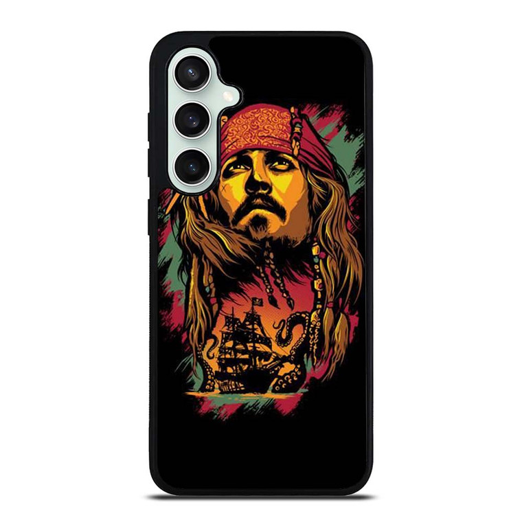 CAPTAIN JACK PIRATES OF THE CARIBBEAN ART Samsung Galaxy S23 FE Case Cover