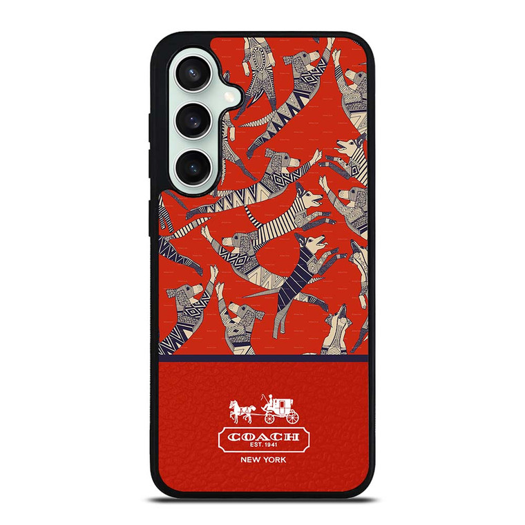 COACH NEW YORK DOG PARTY Samsung Galaxy S23 FE Case Cover COACH NEW YORK DOG PARTY Samsung Galaxy S23 FE Case Cover