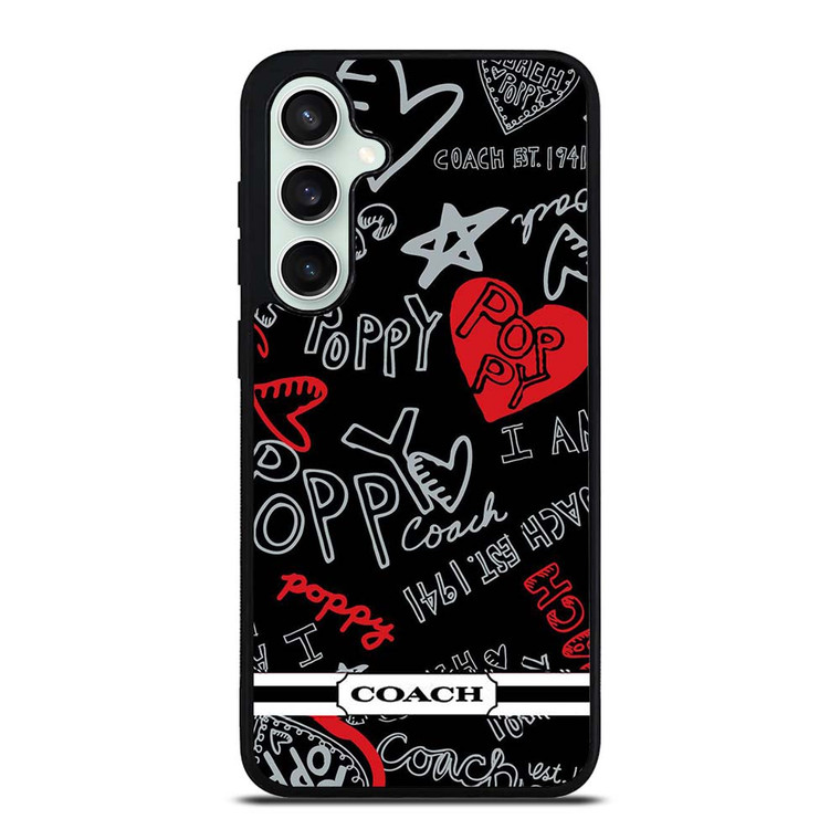 COACH NEW YORK POPPY BLACK Samsung Galaxy S23 FE Case Cover