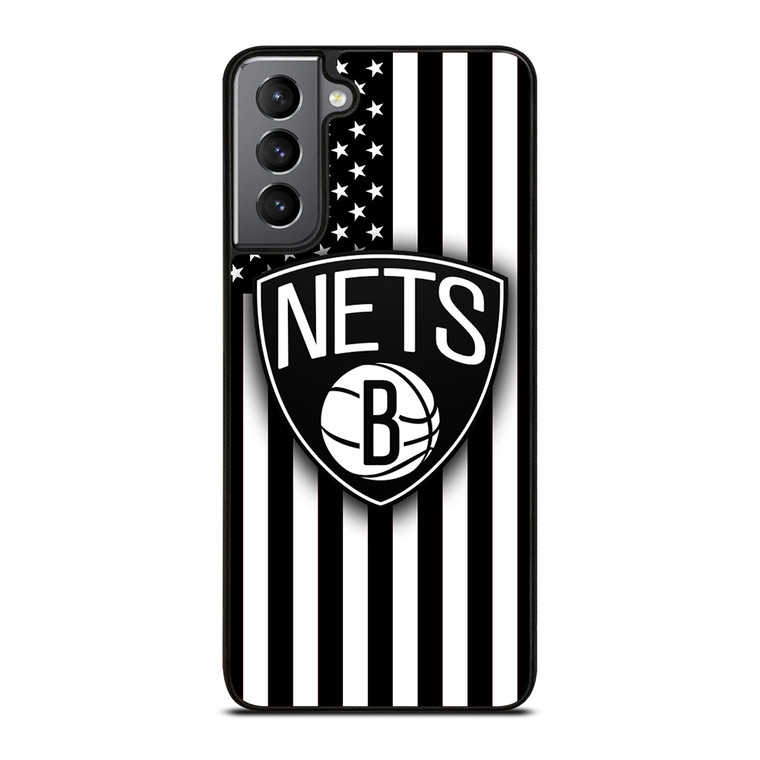 BROOKLYN NETS NBA USA FLAG Samsung Galaxy S21 Plus Case Cover