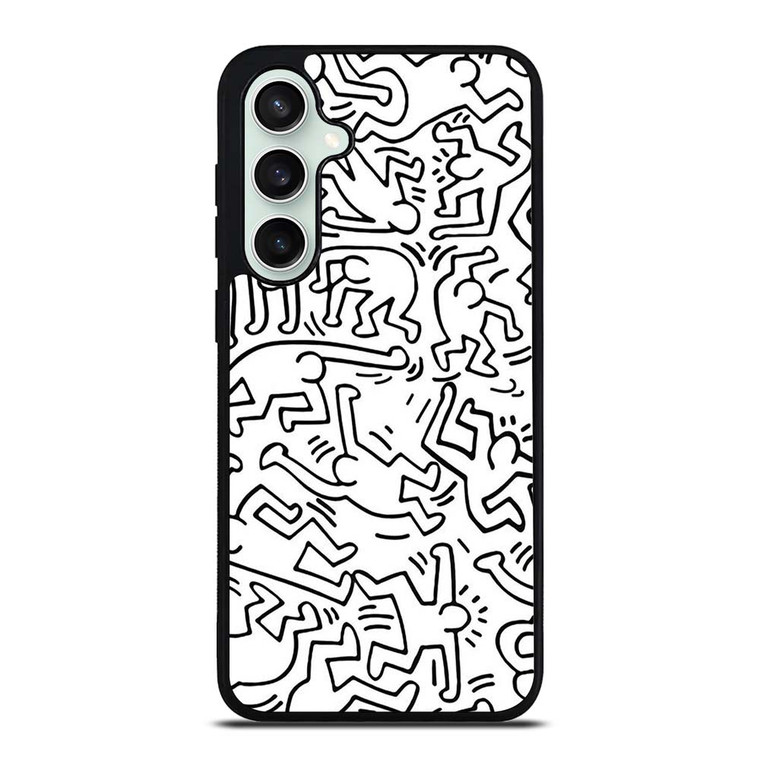 KEITH HARING BLACK WHITE Samsung Galaxy S23 FE Case Cover