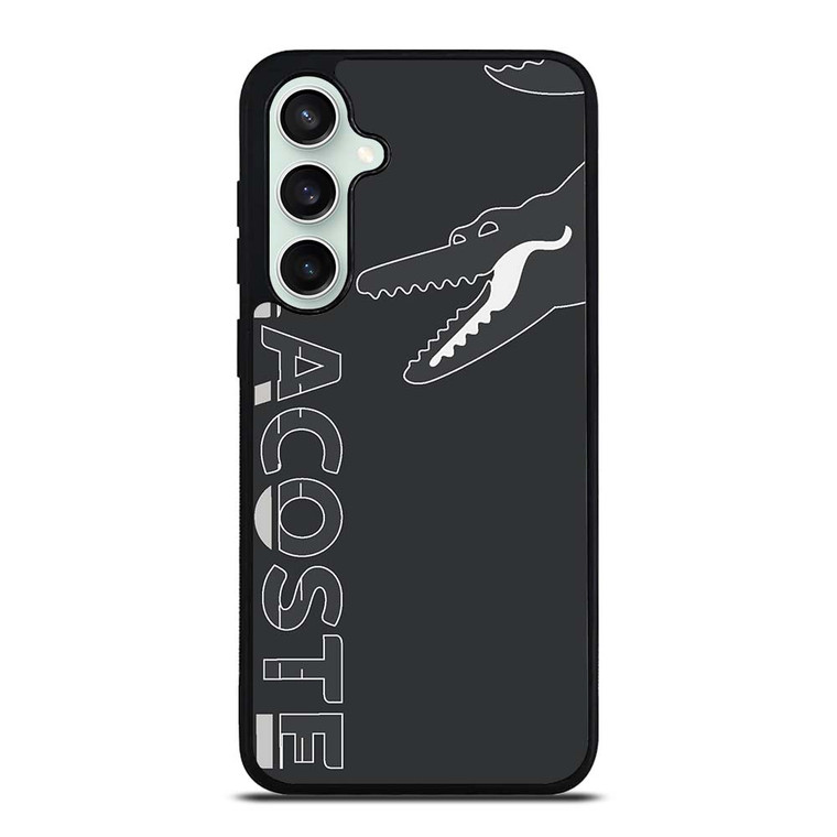 LACOSTE CROCODILE ALL BLACK Samsung Galaxy S23 FE Case Cover