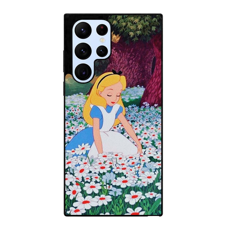 ALICE IN WONDERLAND FLOWER Samsung Galaxy S22 Ultra Case Cover