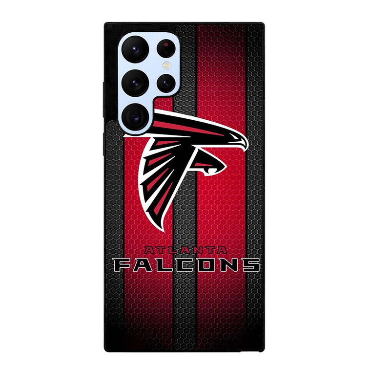 ATLANTA FALCONS METAL LOGO NFL Samsung Galaxy S22 Ultra Case Cover