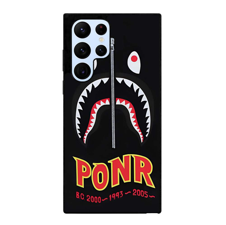 BAPE BATHING APE X PONR Samsung Galaxy S22 Ultra Case Cover