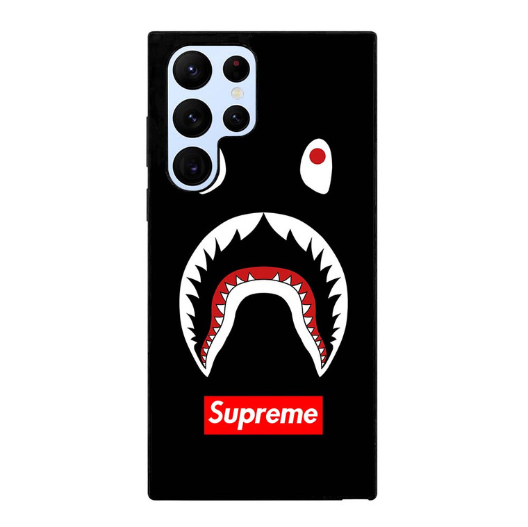 BAPE CAMO SHARK SUPREME BLACK Samsung Galaxy S22 Ultra Case Cover BAPE CAMO SHARK SUPREME BLACK Samsung Galaxy S22 Ultra Case Cover
