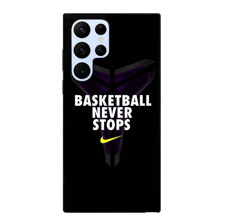 BASKETBALL NEVER STOPS BLACK MAMBA Samsung Galaxy S22 Ultra Case Cover BASKETBALL NEVER STOPS BLACK MAMBA Samsung Galaxy S22 Ultra Case Cover