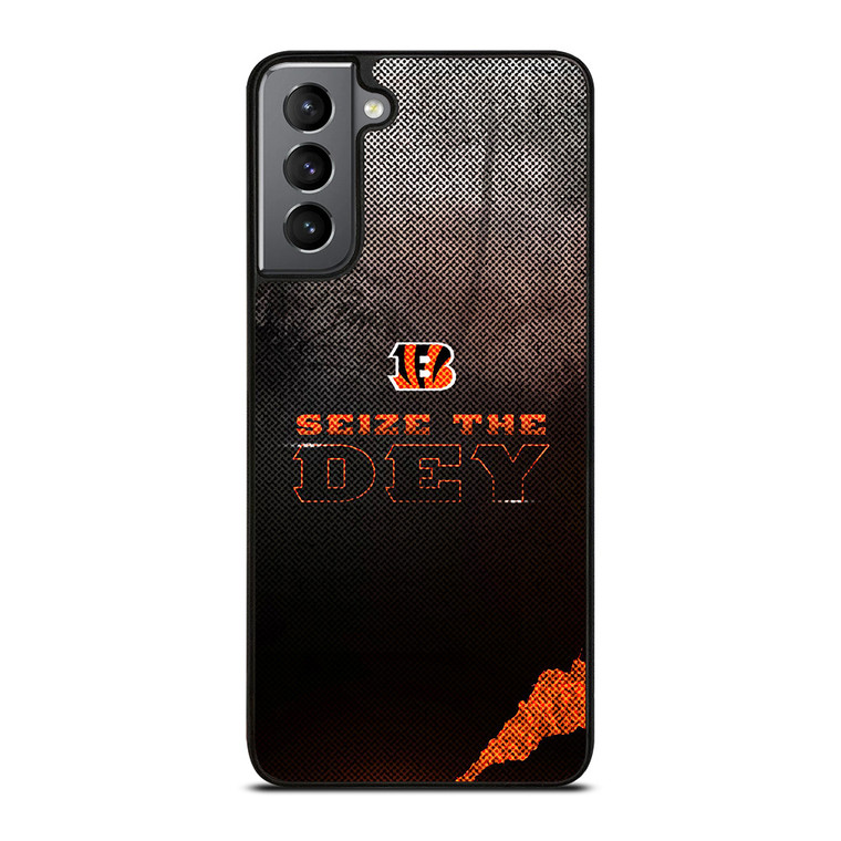 CINCINNATI BENGALS NFL FOOTBALL SEIZE THE DEY Samsung Galaxy S21 Plus Case Cover