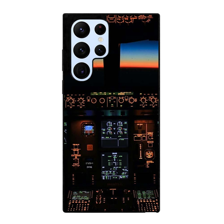 BOEING PLANE COCKPIT Samsung Galaxy S22 Ultra Case Cover BOEING PLANE COCKPIT Samsung Galaxy S22 Ultra Case Cover