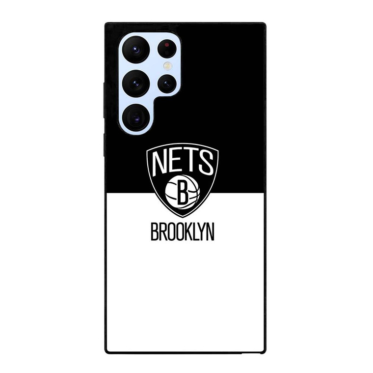 BROOKLYN NETS NBA BLACK WHITE Samsung Galaxy S22 Ultra Case Cover