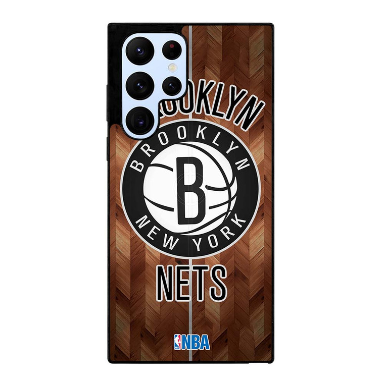 BROOKLYN NETS WOODEN LOGO Samsung Galaxy S22 Ultra Case Cover