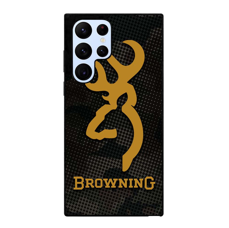 BROWNING ARMS CAMO CARBON Samsung Galaxy S22 Ultra Case Cover BROWNING ARMS CAMO CARBON Samsung Galaxy S22 Ultra Case Cover