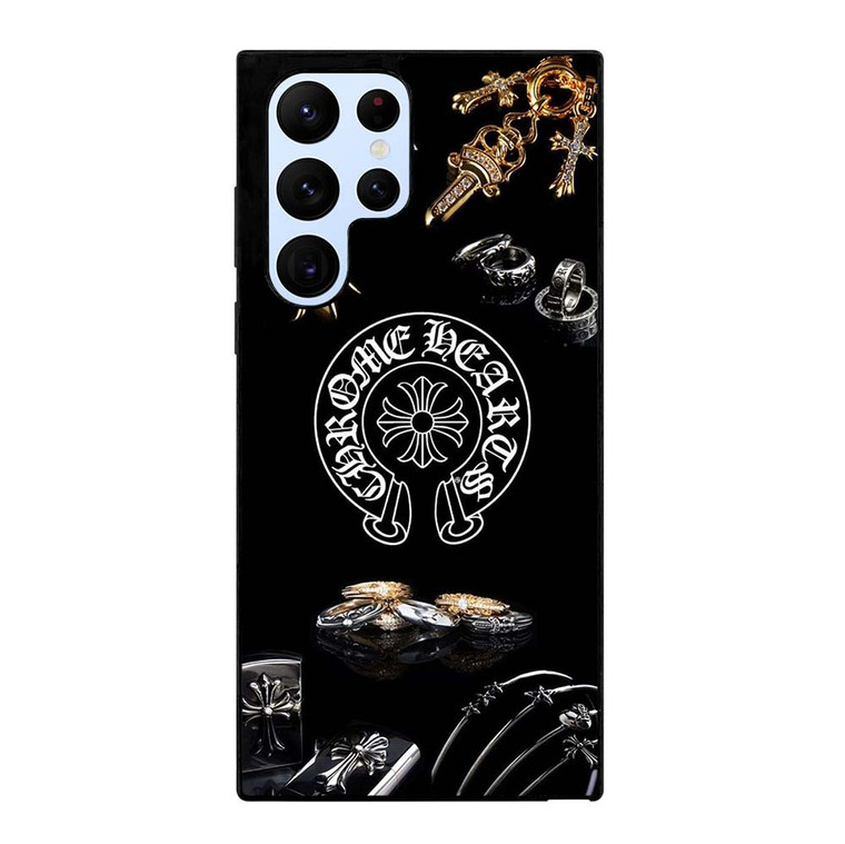 CHROME HEARTS METAL LOGO Samsung Galaxy S22 Ultra Case Cover CHROME HEARTS METAL LOGO Samsung Galaxy S22 Ultra Case Cover