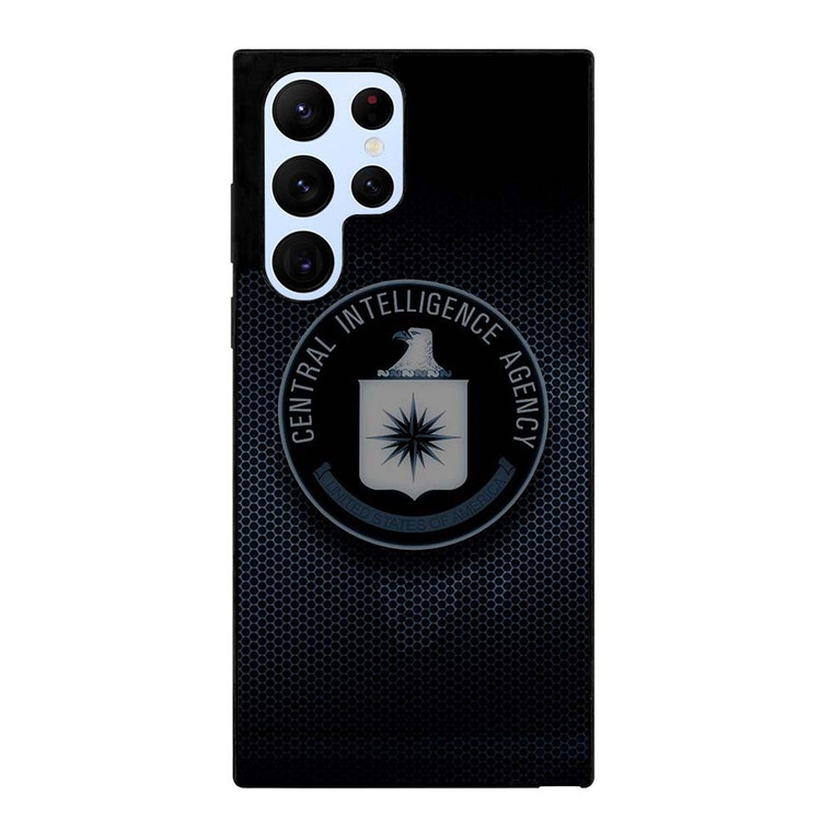 CIA CENTRAL INTELLIGENCE AGENCY METAL LOGO Samsung Galaxy S22 Ultra Case Cover