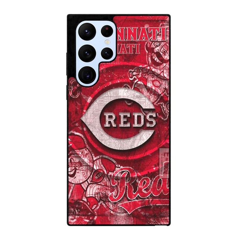 CINCINNATI REDS BASEBALL LOGO Samsung Galaxy S22 Ultra Case Cover