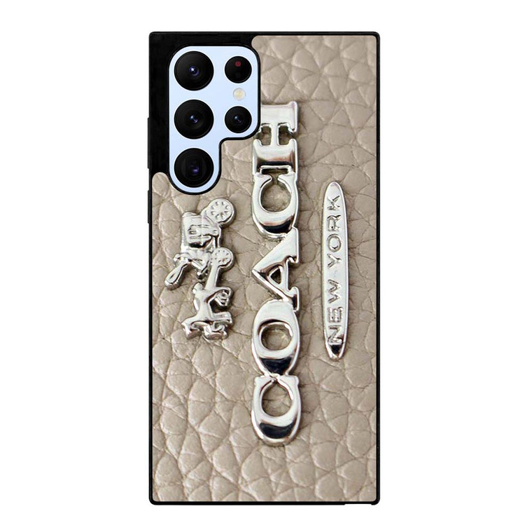COACH LOGO GLOWING TEXTURE Samsung Galaxy S22 Ultra Case Cover