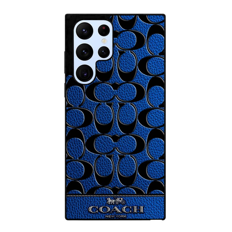 COACH NEW YORK BLUE 3 Samsung Galaxy S22 Ultra Case Cover