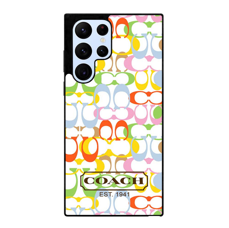 COACH NEW YORK COLORFUL Samsung Galaxy S22 Ultra Case Cover