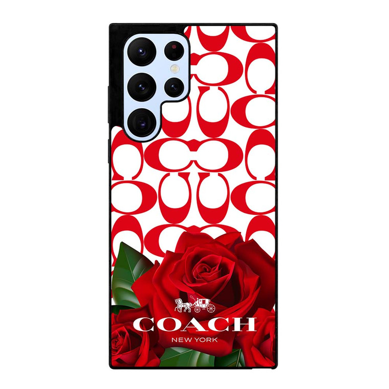COACH NEW YORK FLOWER 4 Samsung Galaxy S22 Ultra Case Cover