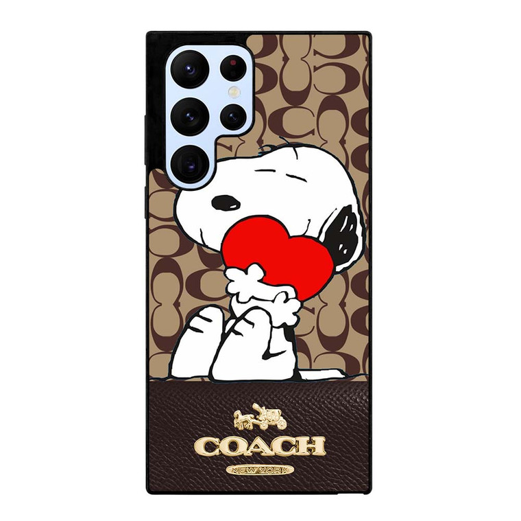 COACH NEW YORK SNOOPY Samsung Galaxy S22 Ultra Case Cover