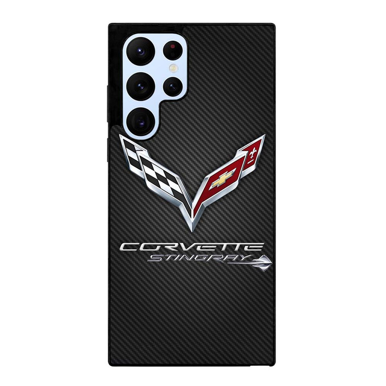 CORVETTE STINGRAY C7 CARBON LOGO Samsung Galaxy S22 Ultra Case Cover