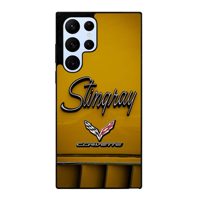 CORVETTE STINGRAY LOGO YELLOW Samsung Galaxy S22 Ultra Case Cover