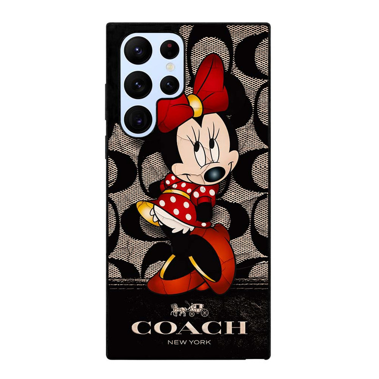 CUTE COACH MINNIE MOUSE Samsung Galaxy S22 Ultra Case Cover