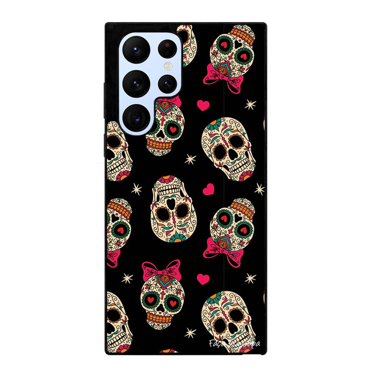 DAY OF THE DEAD CUTE PATTERN Samsung Galaxy S22 Ultra Case Cover DAY OF THE DEAD CUTE PATTERN Samsung Galaxy S22 Ultra Case Cover