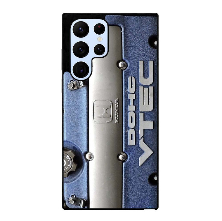 DOHC VTEC HONDA ENGINE BLUE Samsung Galaxy S22 Ultra Case Cover