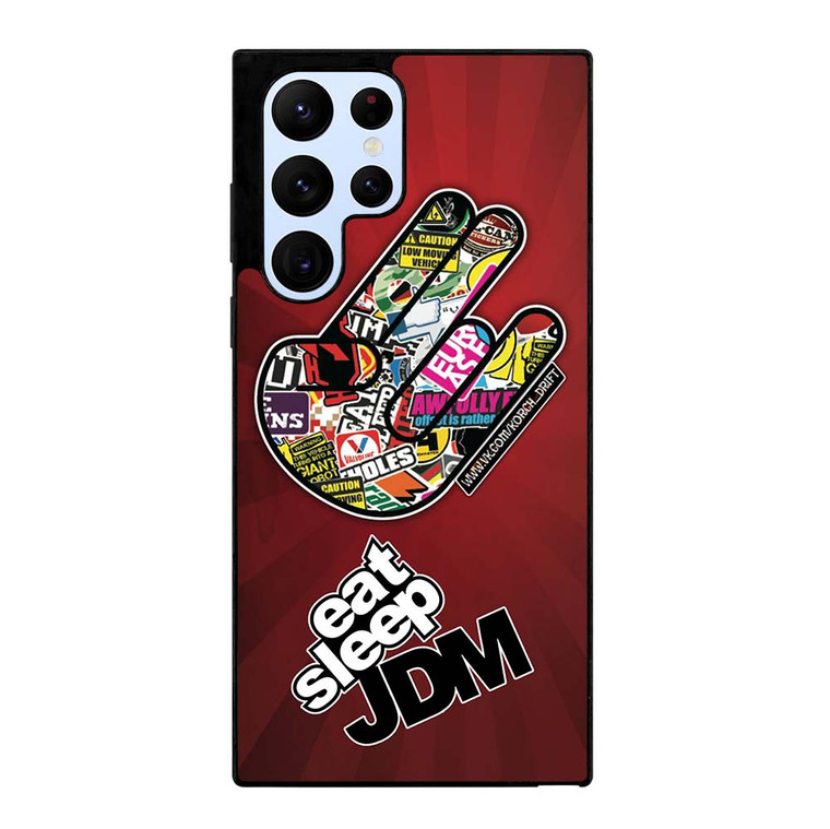 EAT SLEEP JDM LOGO Samsung Galaxy S22 Ultra Case Cover