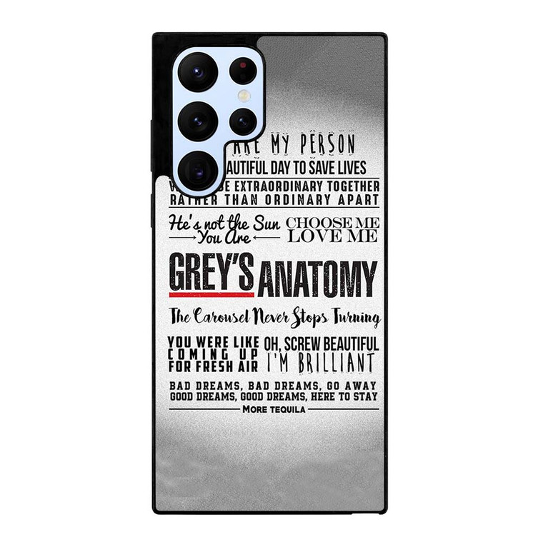 GREY'S ANATOMY QUOTES Samsung Galaxy S22 Ultra Case Cover