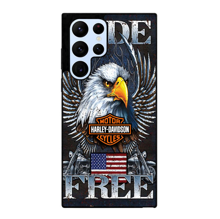 HARLEY DAVIDSON FREE RIDE EAGLE Samsung Galaxy S22 Ultra Case Cover