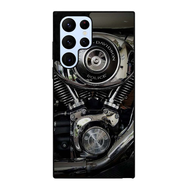 HARLEY DAVIDSON POLICE ENGINE Samsung Galaxy S22 Ultra Case Cover