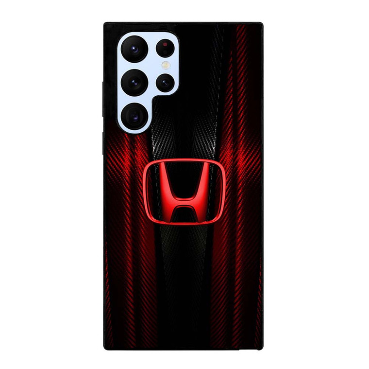 HONDA LOGO RED CARBON Samsung Galaxy S22 Ultra Case Cover