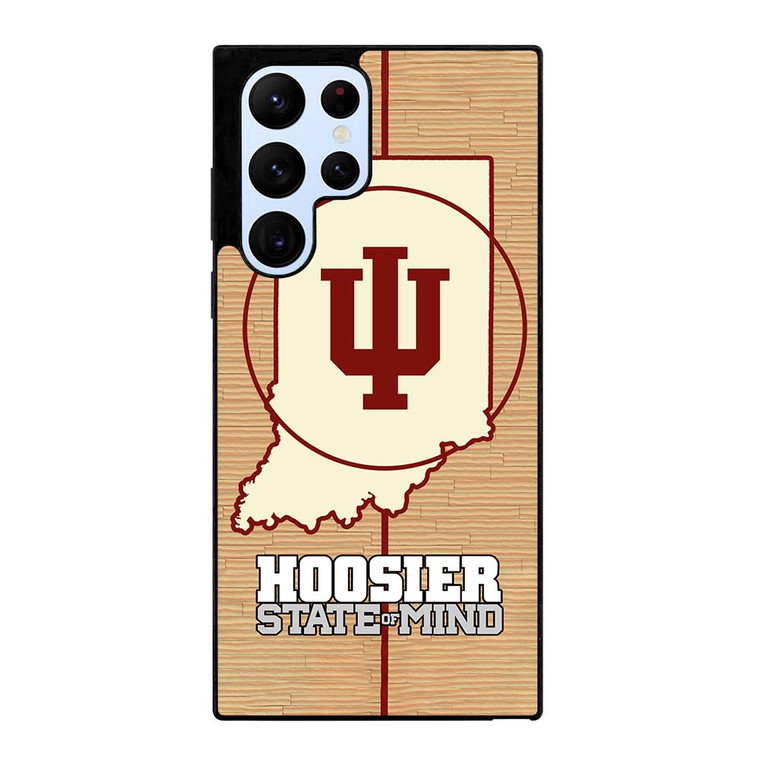 HOOSIER STATE OF MIND INDIANA WOODEN LOGO Samsung Galaxy S22 Ultra Case Cover