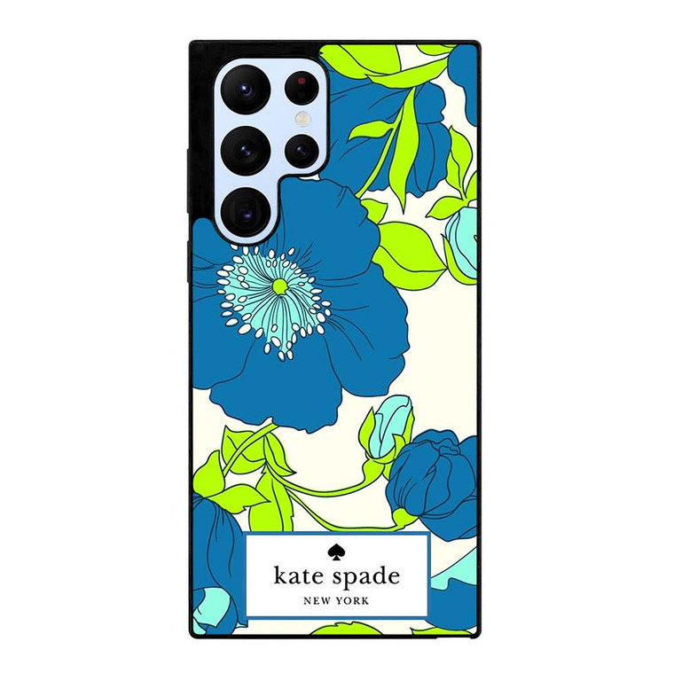 KATE SPADE BLUE FLORAL Samsung Galaxy S22 Ultra Case Cover
