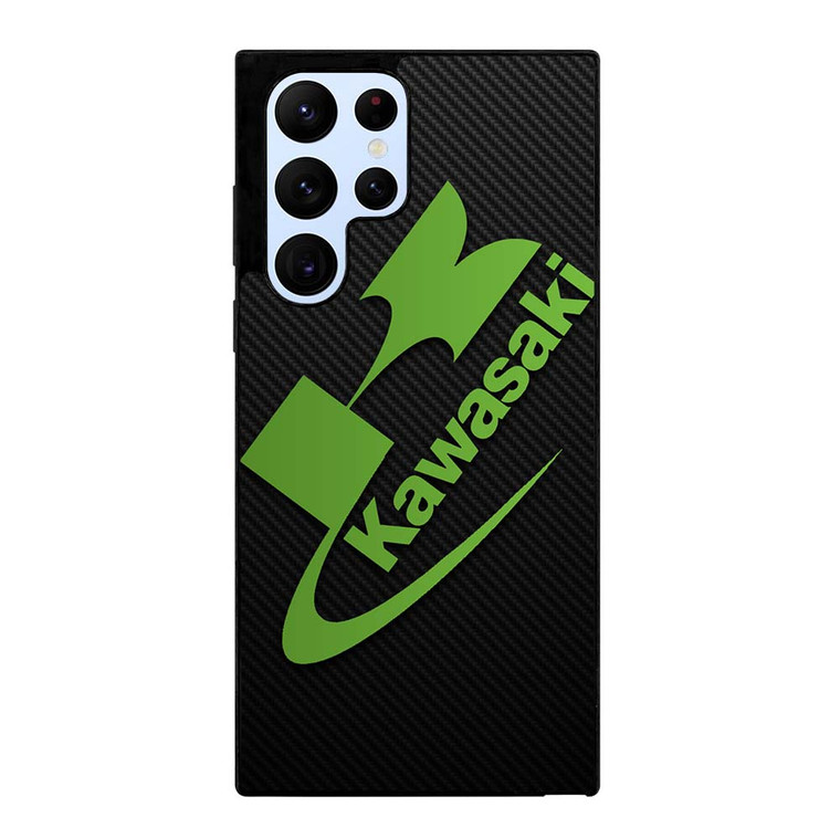 KAWASAKI MOTOR LOGO CARBON Samsung Galaxy S22 Ultra Case Cover